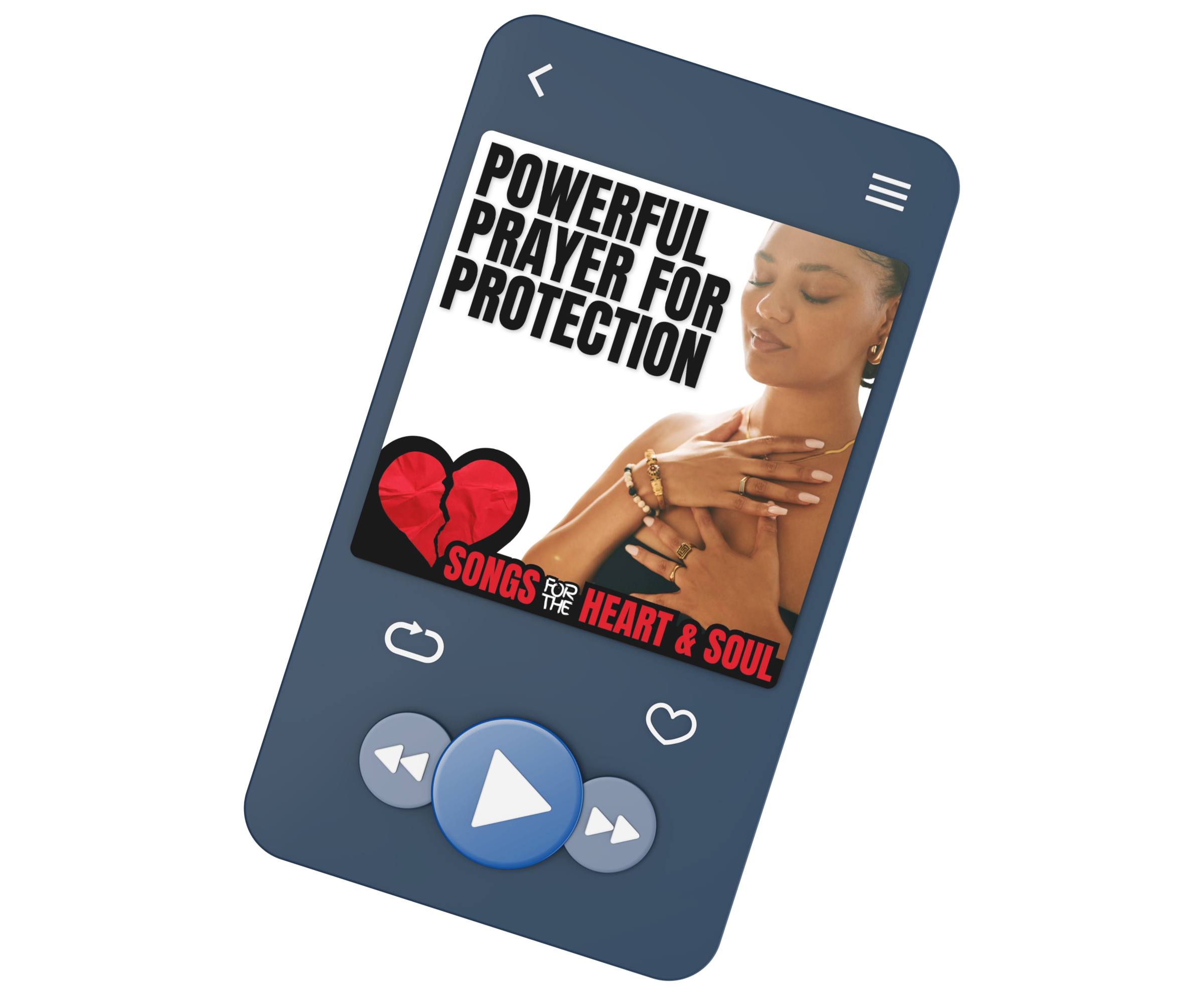 Powerful Prayer for Protection Bahai gospel song media player mockup
