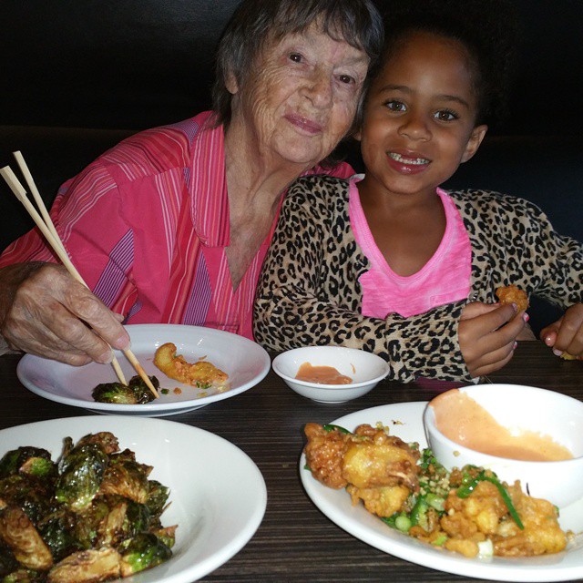 Photo of Dawn Adams with a child in article about the video A Prayer for My Mother